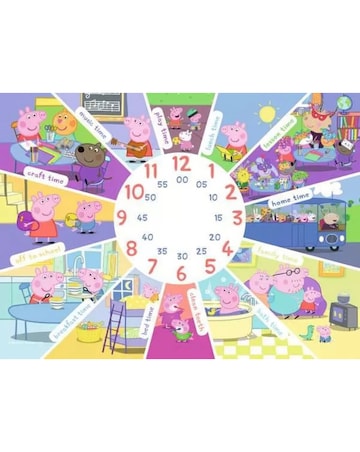 Ravensburger Peppa Pig Clock 60 Piece Jigsaw Puzzle