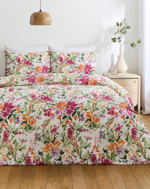 Gigi Floral Cotton Blend Duvet Cover Set