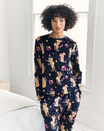 Chelsea Peers Fleece Crew Neck Pyjama Set