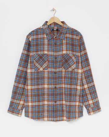 Double Pocket Check Overshirt
