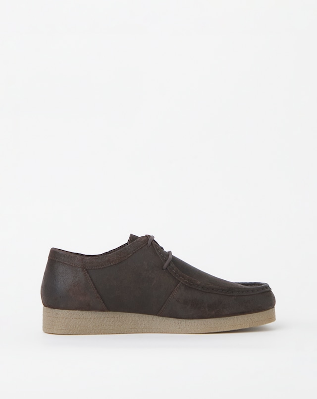 Suede Lace Up Shoes - Wide Fit