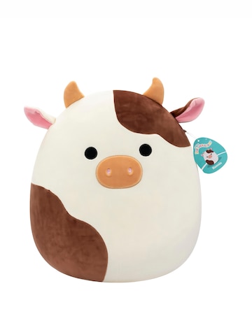 Squishmallows Large Plush 16in - Ronnie Cream and Brown Cow