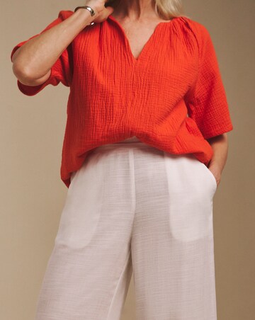 Julipa Cropped Printed Linen Trousers