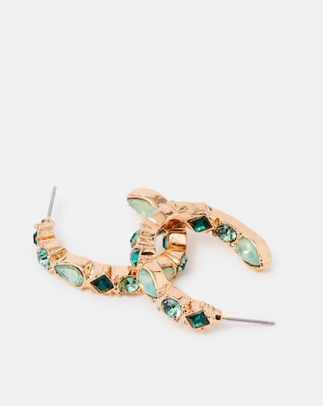 Accessorize Gemstone Hoop Earrings