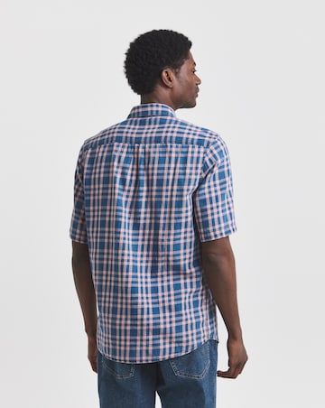 Wrangler Pocket Check Shirt - Blue/Pink