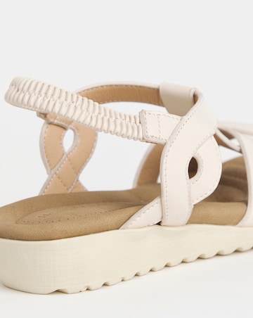 Larisa Twist Detail Comfort Sandals - Extra Wide Fit (EEE)