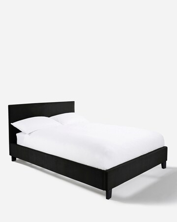 Hayden Velvet Bed Frame with 3 Layer Memory Foam Hybrid Mattress