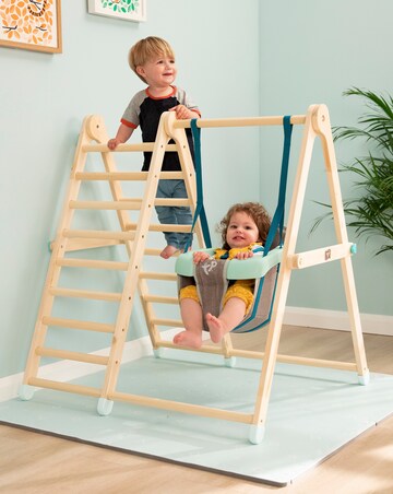 TP Active Tots Wooden Swing & Climb Frame
