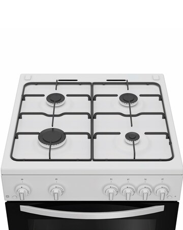 Indesit ITG6GW 60cm Gas Twin Cooker - White + Installation