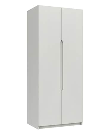 Sorrento High Gloss Assembled 2 Door Wardrobe