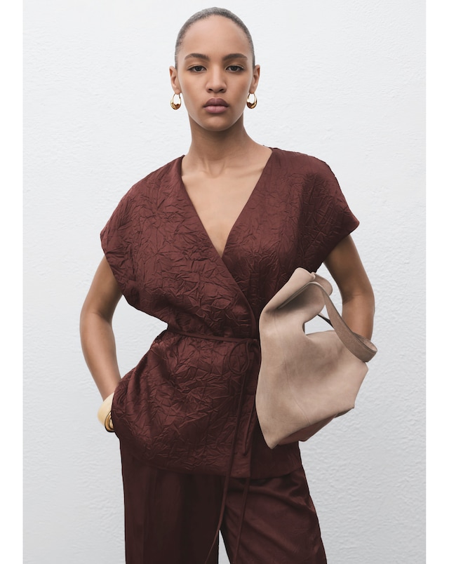 MANGO TIE WAIST VEST