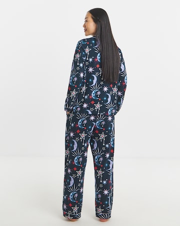 Chelsea Peers Jersey Button Up Long Pyjama Set