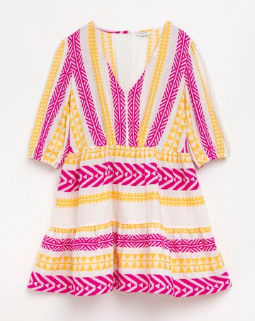 Tropadelic Jacquard Mini Beach Dress