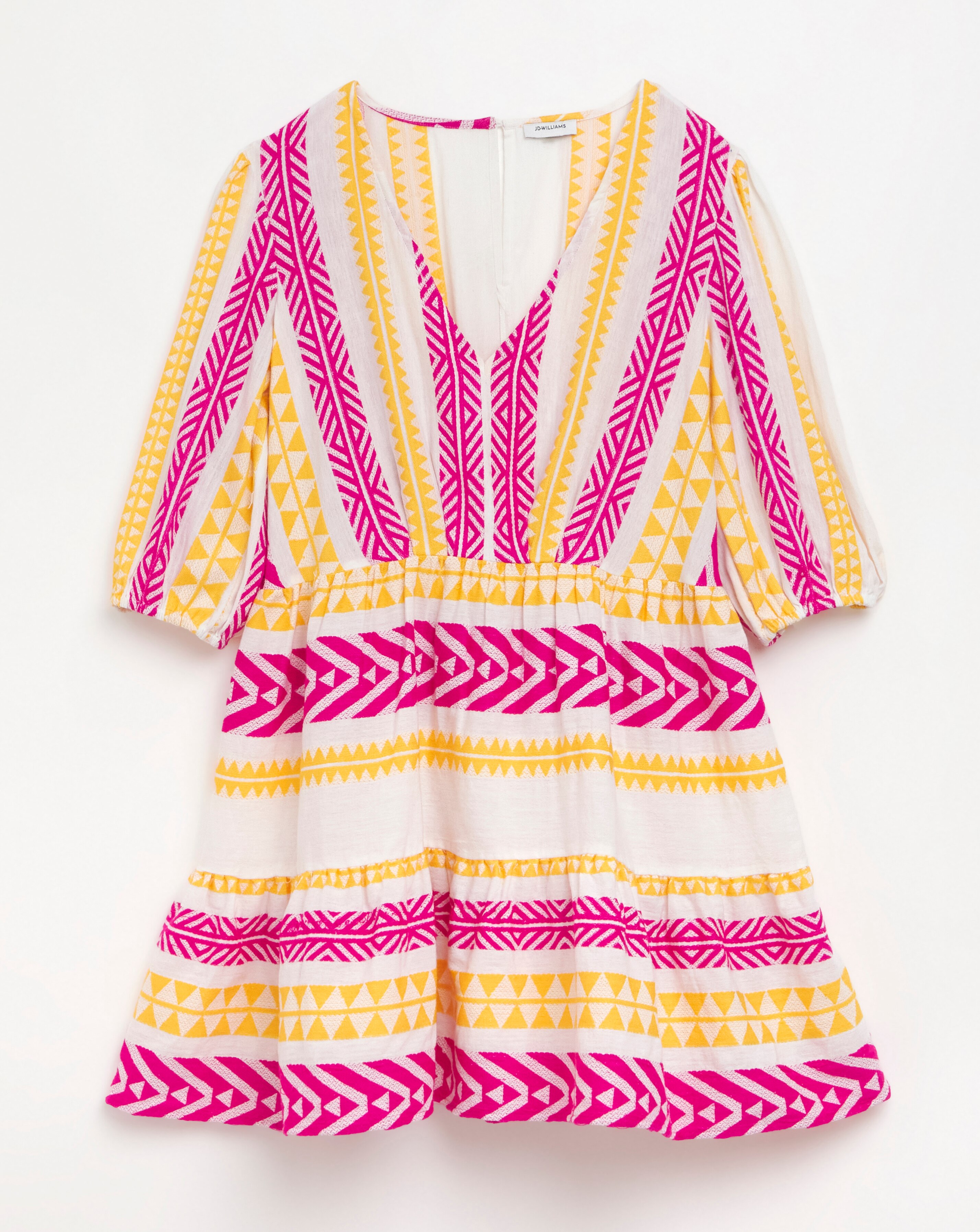 Tropadelic Jacquard Mini Beach Dress