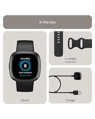 Fitbit Versa 4 Smart Watch - Black