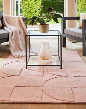 Penny Carved Circles Woollen Rug