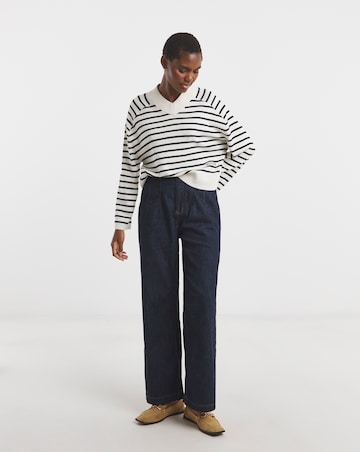 Tommy Hilfiger Mini Stripe V-Neck Long Sleeve Sweater