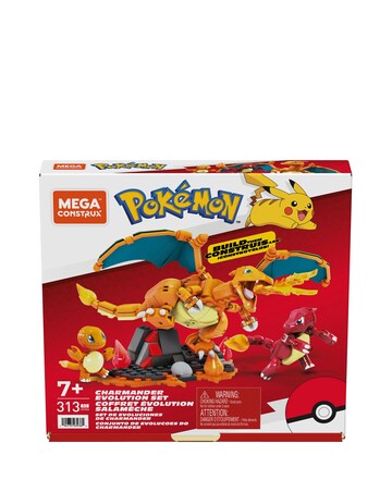 Mega Construx Pokemon Charmander Evolution Set