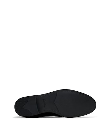 Clarks Brandon Lace Leather Shoe - Black