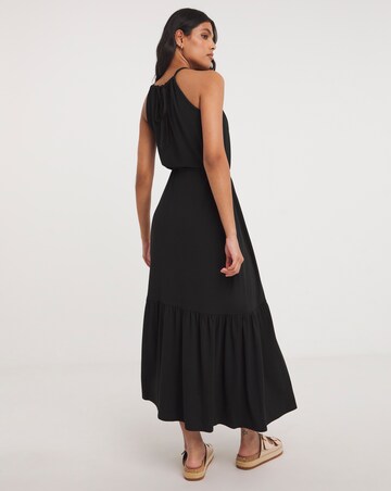 Soft Touch Jersey Halter Neck Maxi Dress