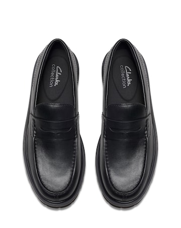 Clarks Berwick Leather Loafer - Black