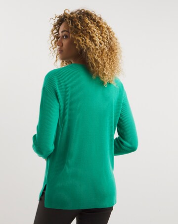 Green Super Soft Crew Neck Jumper