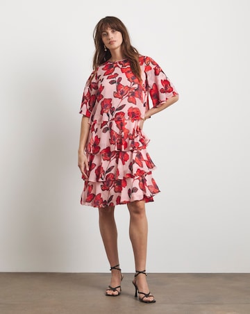 Joanna Hope Tiered Shift Dress