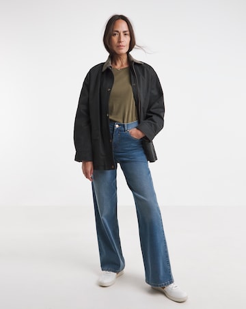 Charcoal Relaxed Waxed Jacket