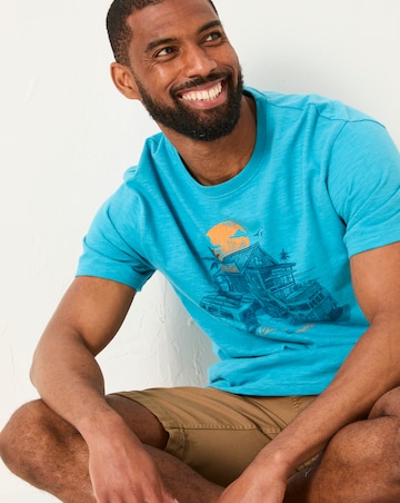 FatFace Volkswagen Graphic Short Sleeve T-Shirt - Blue