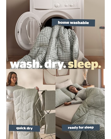 Silentnight Summer Breeze Seersucker Coverless 4.5 Tog Duvet and Pillowcase Set