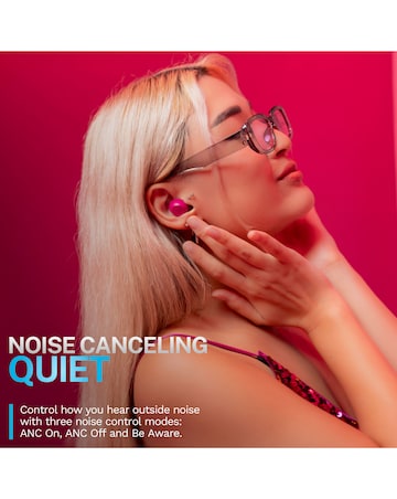 JLAB Go Pop ANC True Wireless Earbuds - Fuchsia