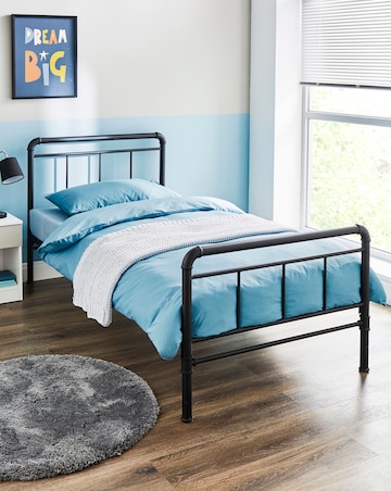 Bowen Metal Bed Frame with 3 Layer Memory Foam Hybrid Mattress