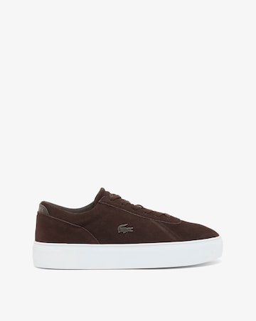 Lacoste Court Set Suede Trainer - Dark Brown