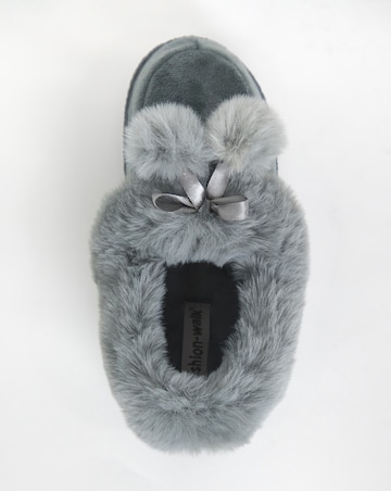 Cushion Walk Faux Fur Slippers EEE Fit