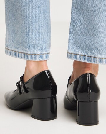 Kody Mary Jane Block Heeled Shoes Wide E Fit