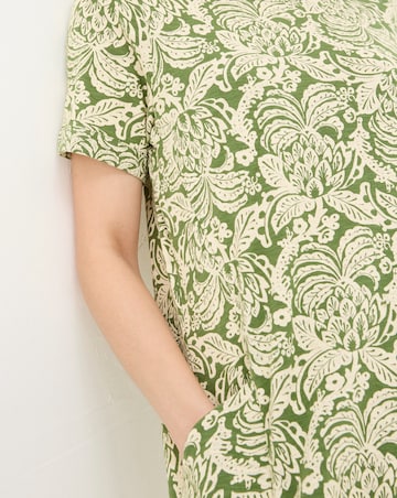 FatFace Simone Damask Floral Jersey Dress