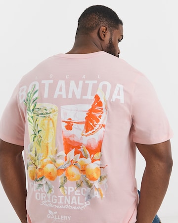 Jack & Jones Botaniq Back Graphic T-Shirt - Pink