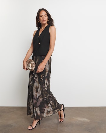 Joanna Hope Asymmetrical Waistcoat With Gold Detail