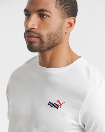 PUMA Essentials 2 Colour Small No. 1 Logo T-Shirt