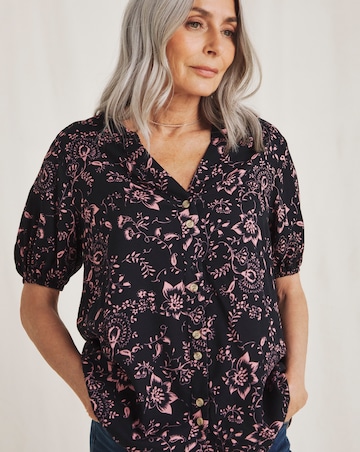 Julipa Button Down Printed Top