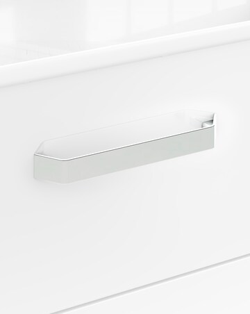 Kendal Ready Assembled High Gloss 5 Drawer Narrow Tallboy Chest