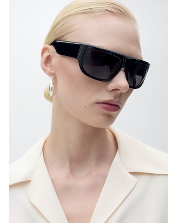 Mango Short Sleeveed Satin Shirt