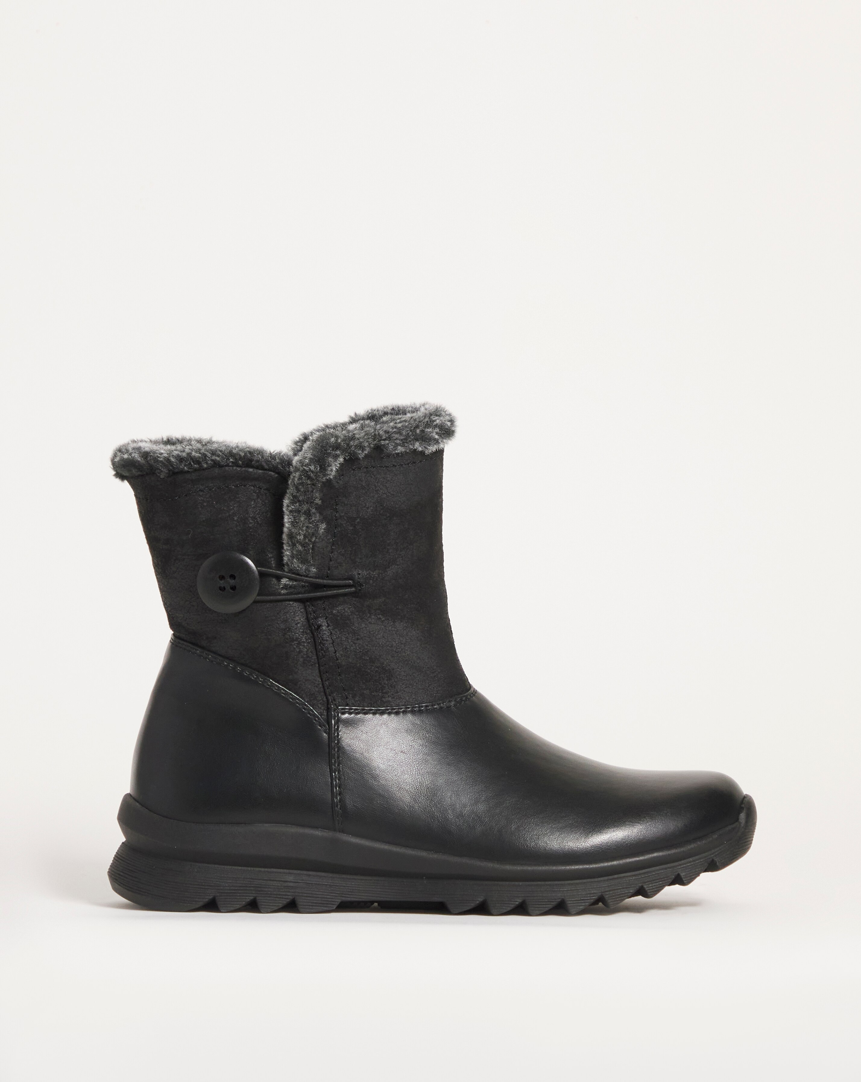Cushion Walk Casual Boot with Side Zip E Fit
