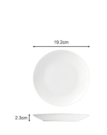 Waterside White Coupe 42 Piece Dinner Set