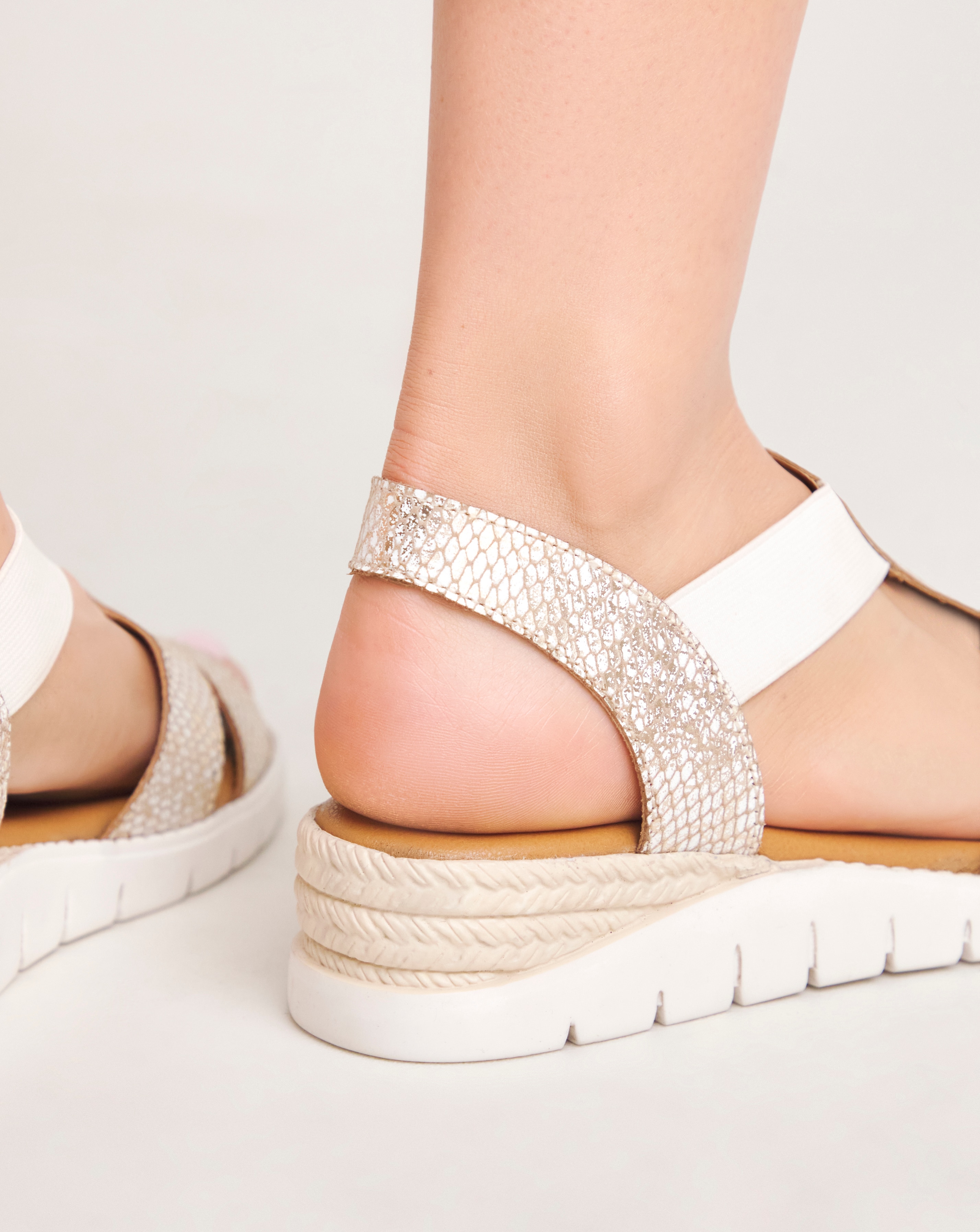 Jillian Leather Elsa Sandal - Extra Wide Fit (EEE) | JD Williams