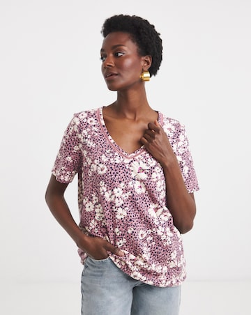 Bubble Hem Short Sleeve Top