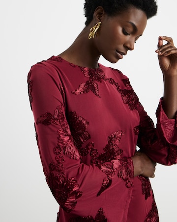 Joanna Hope Textured Floral Dress