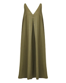 Anthology Linen Blend Swing Midi Dress