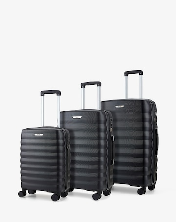Rock Berlin 3pc Suitcase Set - Black