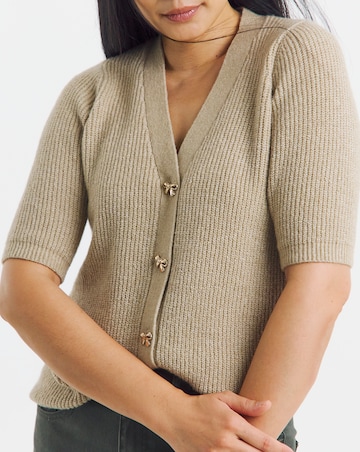 Bow Button Cardigan